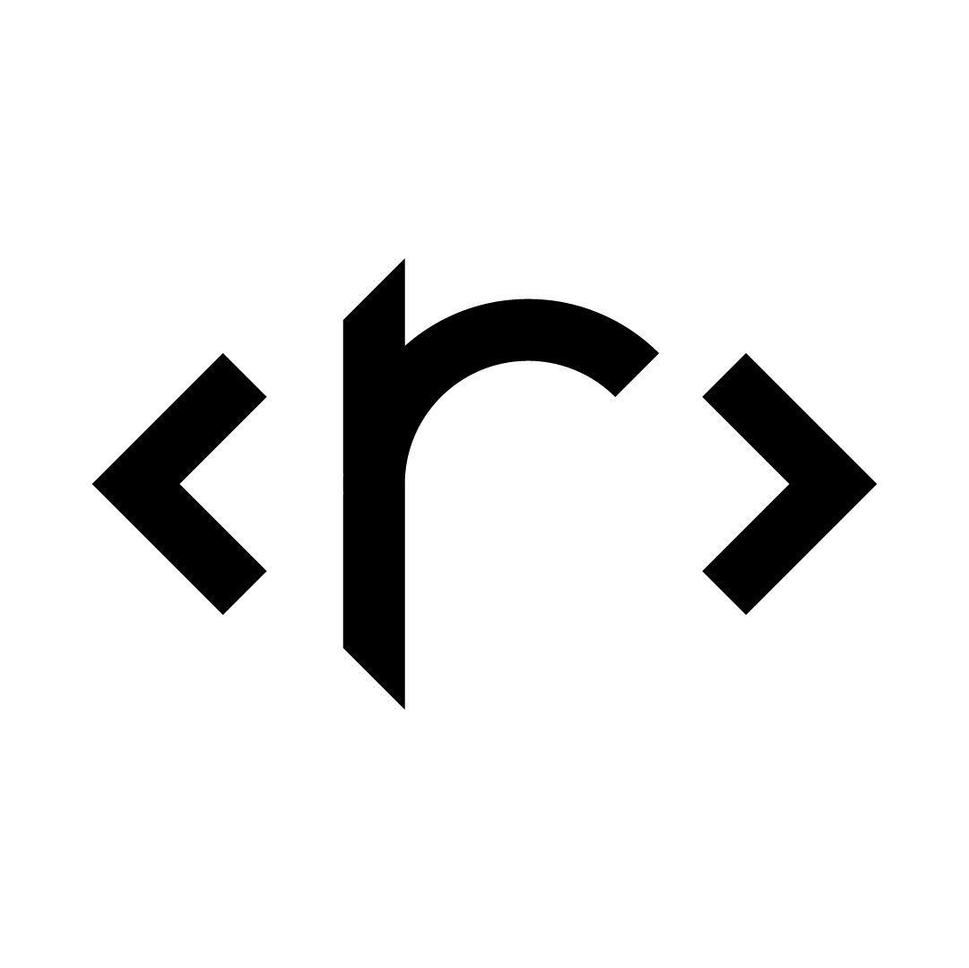 Black and White Logo on White Background